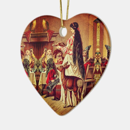 Schneeweiß - Märchen - Grimm Keramik Ornament (Links)