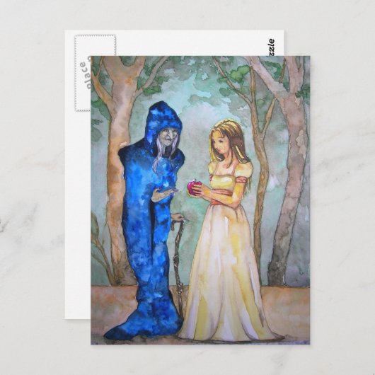 Schneeweiß (Postkarte) Postkarte (Vorne/Hinten)