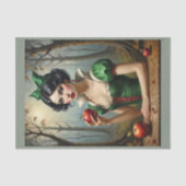 Schneeweiß und der Apfel in einem bezaubernden Wal Seidenpapier (Vorderseite)