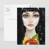 Schneeweiß und die Poison-Apple-Postkarte Postkarte (Vorne/Hinten)