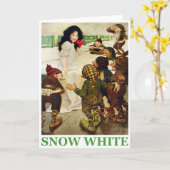 Schneeweiß und die sieben Zwerge Karte (Gelbe Blume)