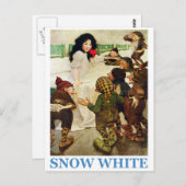 Schneeweiß und die sieben Zwerge Postkarte (Vorne/Hinten)
