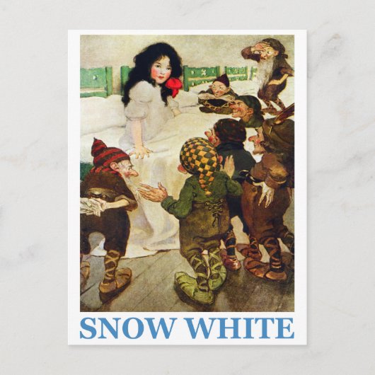 Schneeweiß und die sieben Zwerge Postkarte (Vorderseite)
