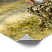 Schneeweiß und Rose rot Poster (Ecke)