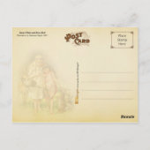 Schneeweiß und Rose rot Postkarte (Rückseite)