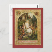 Schneeweiß und sieben Zwerge Postkarte (Vorne/Hinten)