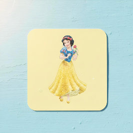 Schneeweißaufkleber Quadratischer Aufkleber