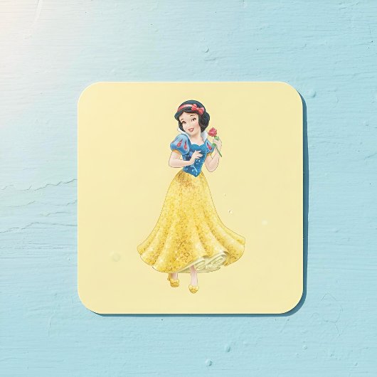 Schneeweißaufkleber Quadratischer Aufkleber