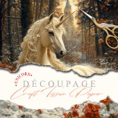 Schneeweiße Einhorn Wintermesse Schloss Maggiore Seidenpapier