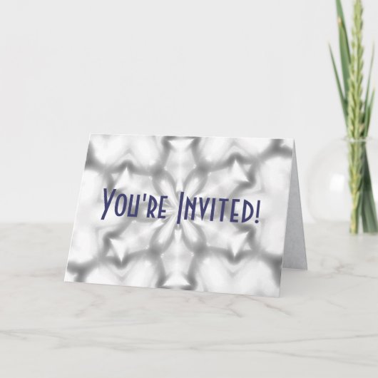 Schneeweiße Einladung (Vorderseite)