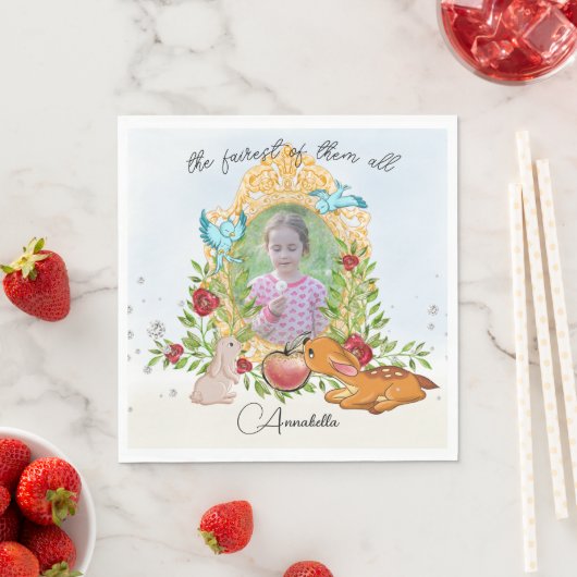 Schneeweiße Märchen Magic Mirror Benutzerdefiniert Serviette (Beispiel)