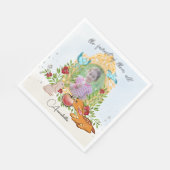 Schneeweiße Märchen Magic Mirror Benutzerdefiniert Serviette (Ecke)