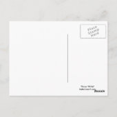 Schneeweiße Postkarte (Rückseite)