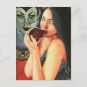 Schneeweiße Postkarte (Vorderseite)