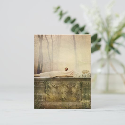 Schneeweiße Postkarte (Stehend Vorderseite)