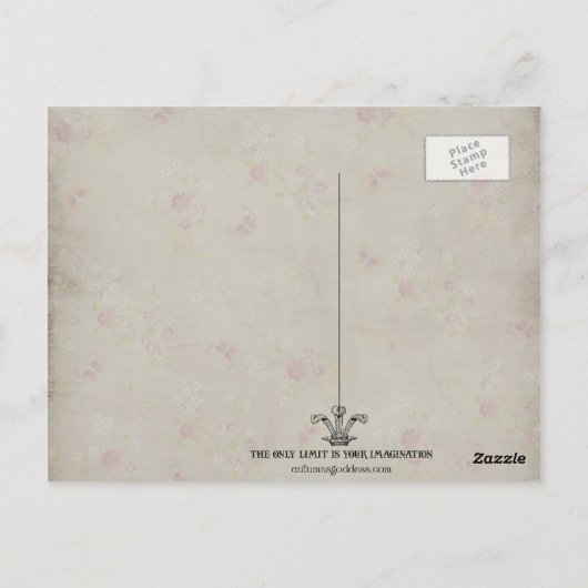 Schneeweiße Postkarte (Rückseite)