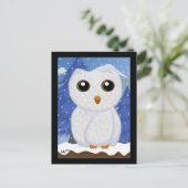 Schneeweiße Schüssel Postkarte (Stehend Vorderseite)