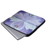 Schneeweiße Schwäne Laptopschutzhülle (Vorne Knopf)