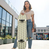 Schneeweiße Skateboard