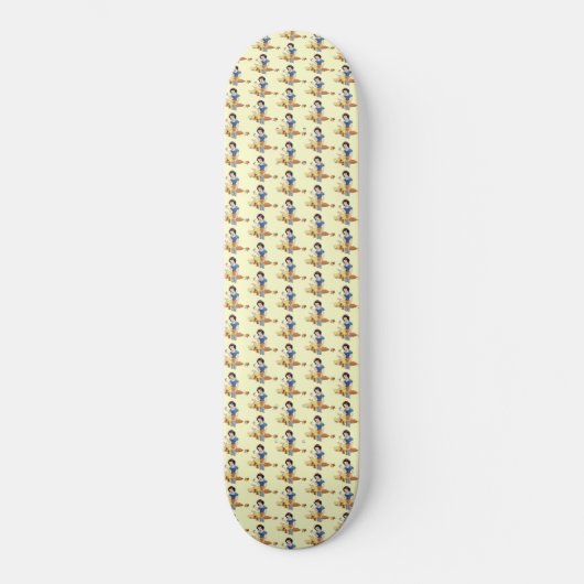 Schneeweiße Skateboard (Vorderseite)