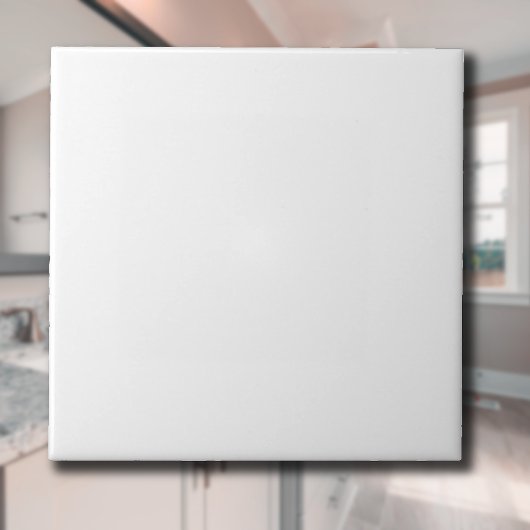 Schneeweiße Solid Color | Klassisches Elegant Fliese