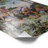 Schneeweiße Warnungen, die der Prinz wecken wird Fotodruck (Ecke)