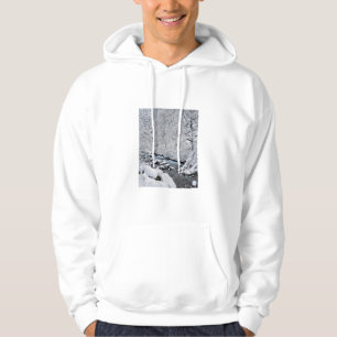 Schneeweißer Bach landschaftlich, Oregon Hoodie