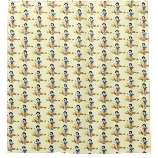 Schneeweißer Duschvorhang (Vorderseite)