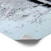 Schneeweißer Pappelwald Poster (Ecke)