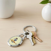 Schneeweißer Schlüsselanhänger