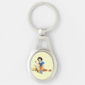 Schneeweißer Schlüsselanhänger (Vorderseite)