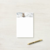 Schneeweißer Westie Foto 4x6 Note Pad Post-it Klebezettel (Auf Schreibtisch)