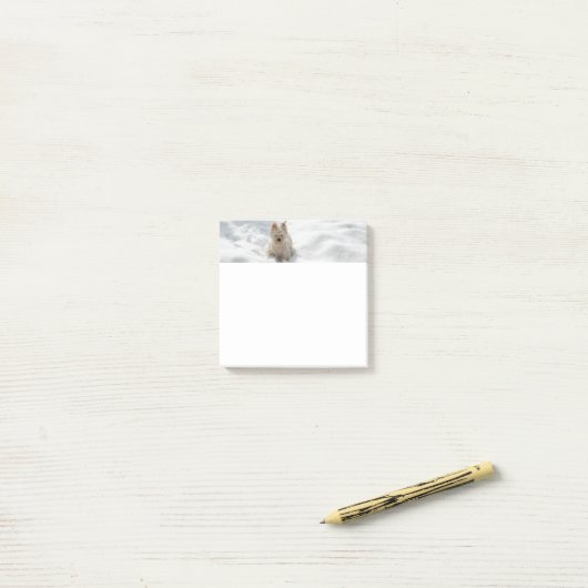 Schneeweißer Westie Hund Foto Post-it Note Pad Klebezettel (Auf Schreibtisch)