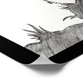 Schneeweißer Zauberbaum Poster (Ecke)