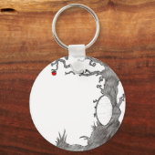 Schneeweißer Zauberbaum Schlüsselanhänger (Vorderseite)