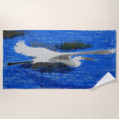 Schneeweißkopf Strandtuch (Vorderseite)