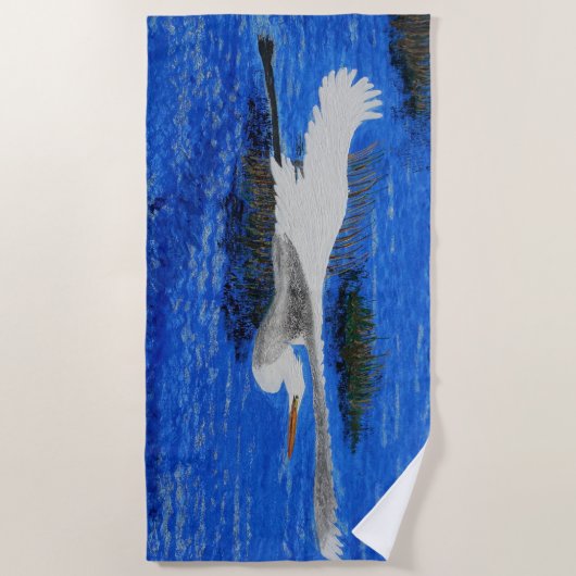 Schneeweißkopf Strandtuch (Vorderseite)