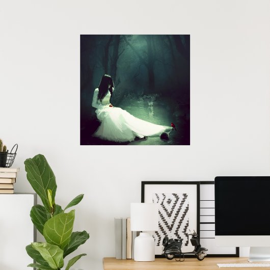 Schneeweißposter Poster (Heimbüro)