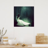 Schneeweißposter Poster (Küche)