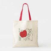 Schneeweißtasche Tragetasche (Rückseite)