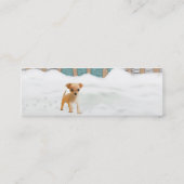 Schneewelpe Visitenkarte (Rückseite)