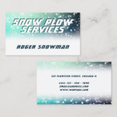 Schneewetterbild Visitenkarte (Vorne/Hinten)