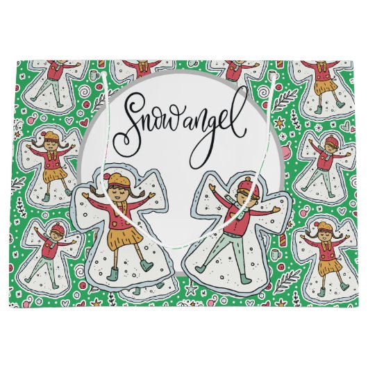 Schneewinkel Große Geschenktüte (Vorderseite)