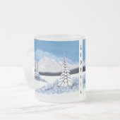 Schneewinterhelle Mattierte Tasse (Vorderseite Links)