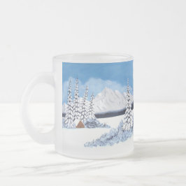 Schneewinterhelle Mattierte Tasse