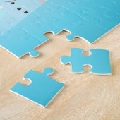 Schneewinterhütte und Niedlicher Schneemann Puzzle (Seite)