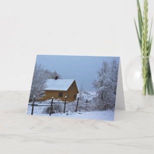 Schneewinterhütte zu Weihnachten