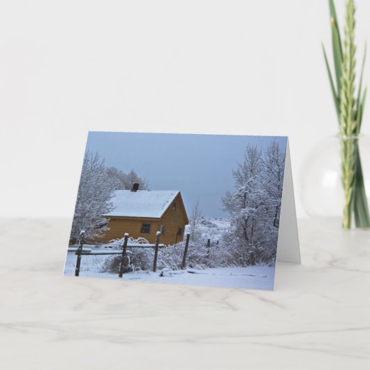 Schneewinterhütte zu Weihnachten (Vorderseite)