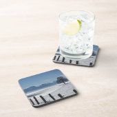 Schneewinterland Landschaft Foto Getränkeuntersetzer (Rechte Seite)