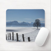 Schneewinterland Landschaft Foto Mousepad (Mit Mouse)